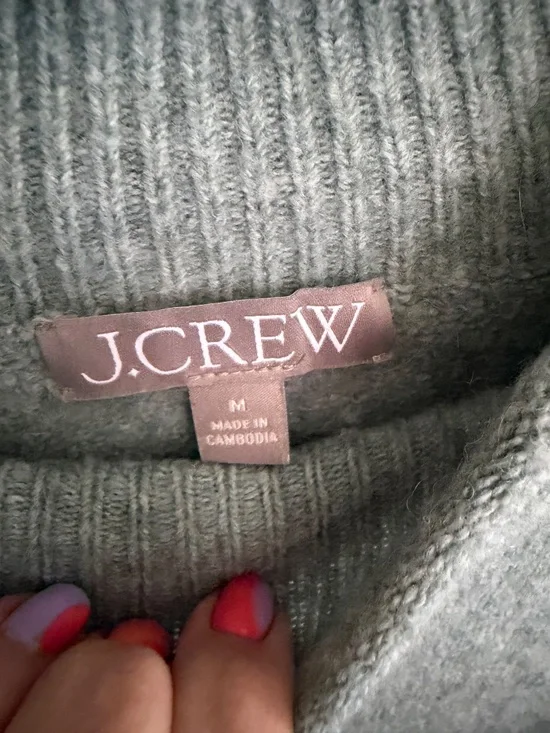 J Crew Wool Blend roll-neck sweater, size medium - Picture 6 of 7